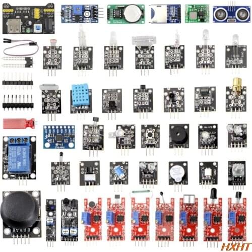 Updated 45 In 1 Sensor Modul Starter Kit For Arduino Upgrade 37 in 1 Sensor Kit