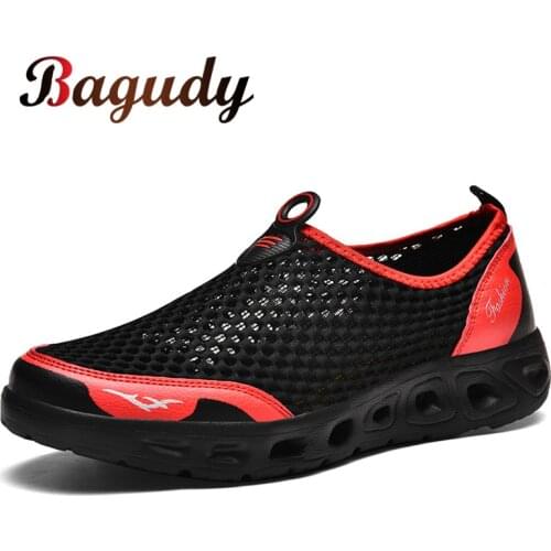 Summer Mesh Men Sneakers Low Top Hollow Footwear Breathable Casual Shoes Sale Trainers Fashionable Lightweight Flat Shoe for Men