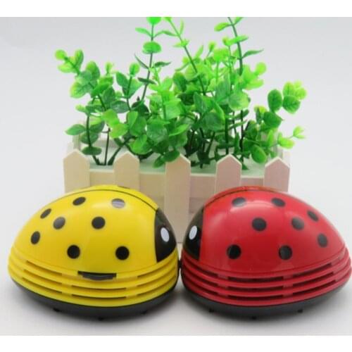 Mini Ladybug Vacuum Cleaner Desktop Coffee Table Vacuum Cleaner Dust Collector For Home Office Desktop cleaning Desktop Table