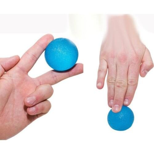 1Pcs Elastic Silicone Grip Ball Older Finger Rehabilitation Massage Ofiice Pressure Relief Working Stress Vent Balls Health Care