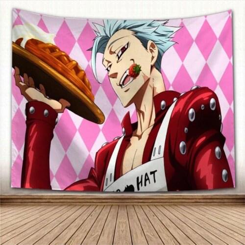 Custom The Seven Deadly Sins Wall Hanging Tapestry Sheets Home Decorative Tapestries Beach Towel Yoga Mat Blanket Table Cloth