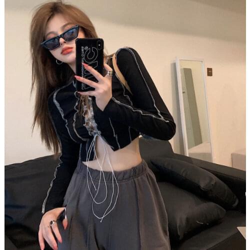 Женские укороченные футболки Okkdey China At AliExpress