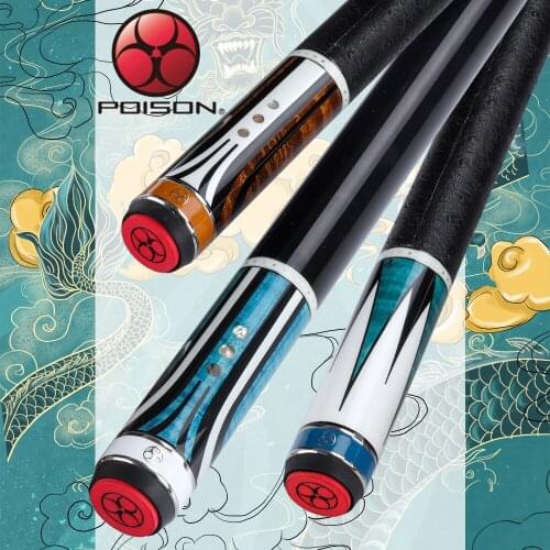 Original POISON AR Billiard Pool Cue C3 Shaft 13mm Tip UNI-LOC Bullet Joint Butt Solid Wood Inlay Professional Billar Stick Kit