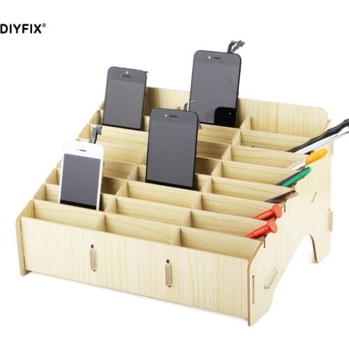 LCD PCB MobilePhone Stand Holder Tray Slots Storage Box for iPhone Samsung LCD Panel Refurbish Support Station Phone Repair Tool