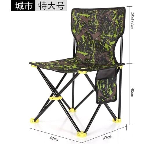 Outdoor Travel Portable & Light Easy Folding Chair For Travelling Fishing Hiking and Camping With different colors style