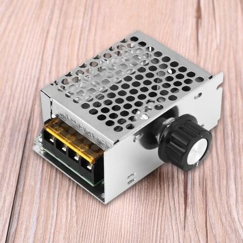 4000W 220V High Power SCR Voltage Regulator Adjust Motor Speed Control Dimmer Thermostat Regulator with Insurance Shell