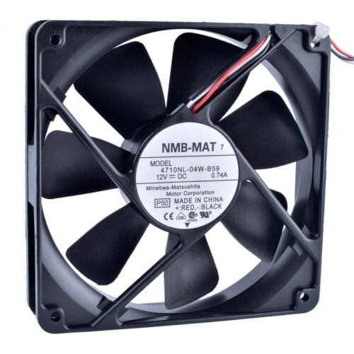 COOLING REVOLUTION 4710NL-04W-B59 12cm 120mm fan 12025 12V 0.74A Double ball bearing large air volume cooling