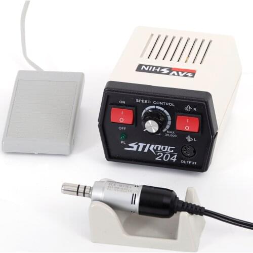 Brush Micromotor strong 204 dental contra angle handpiece with M33Es for dental lab micromotor polishing