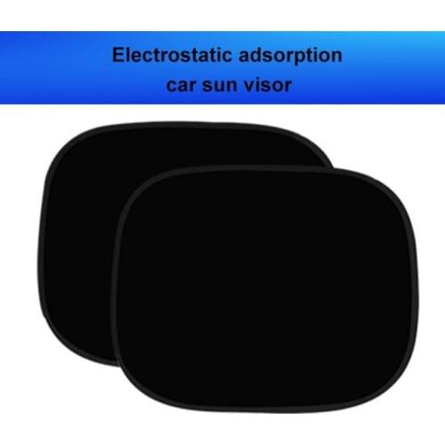 Summer Car Window Shading Sunscreen 1/2pcs Heat Insulation Electrostatic Adsorption Mesh Gauze Shade Block Side Block Sun Block