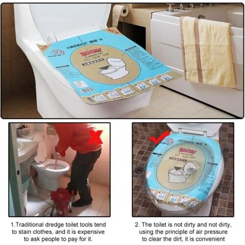 1PC Super Pressure Toilet dredge Seat Lifters Plunger and BOOM Pressure Operation Easy Clear Toilet Sheet Cheap Principle V7B7