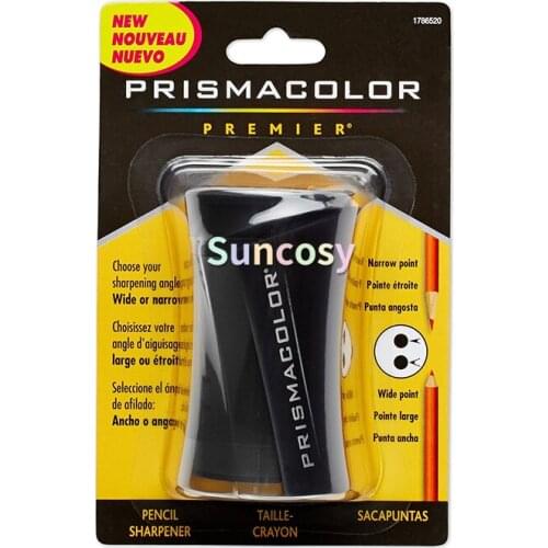 Prismacolor Premier Pencil Sharpener with 2 Blades A Wide Point for Coverage or A Fine Point ,perfect Point Two Different Blades