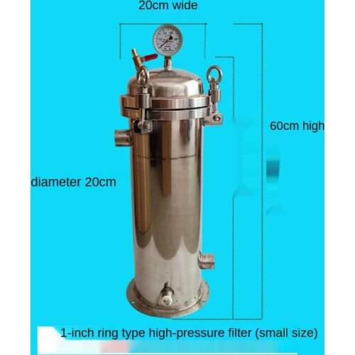 1"/1.5"/2" Bag Type Filter High Flow Precision Diesel Tanker Gasoline Oil Water Separator Filter Stainless Steel Quick Opening