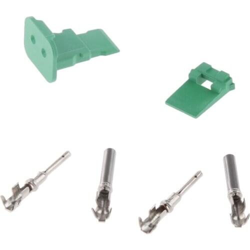 2-pin Way Sealed Car Waterproof Electrical Connector Wire Plug Kit Insert DT06-2S