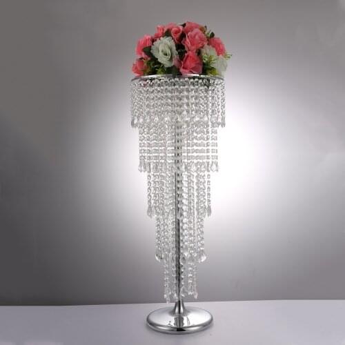 Acrylic Crystal Flower Rack Wedding Centerpiece / Tabletop vase 5-Tier road leads For Party Home Decoration