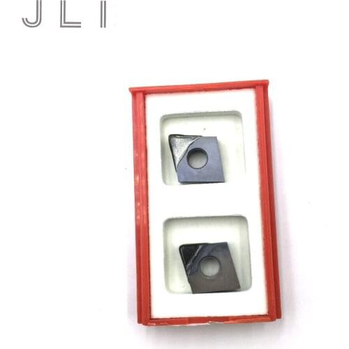 JLI 2pcs/set Diamond Lathe CNGA120404 PCD Cutter Tool CNC Blade Turning Tip Series Suitable for SVJCR SVVCN SVQCR SVUCR