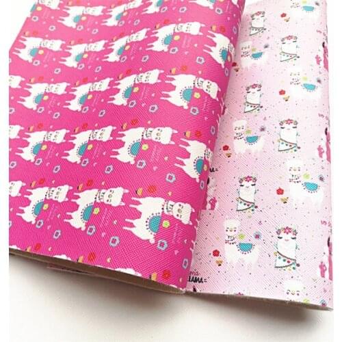 Free shipping 7.6*12inch cartoon print synthetic leather fabric for DIY accessories BHY596