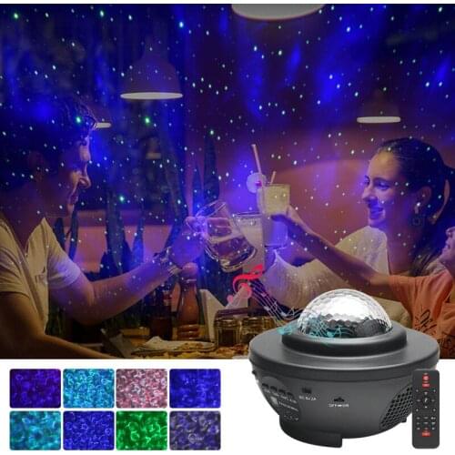Free Shipping Bluetooth Music Starlight Projector Starry Night Lamp Star Sky Projection Light USB LED Galaxy Night Lamp