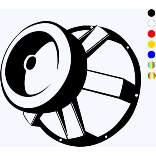CK20458# Die-cut Vinyl Decal Subwoofer Car Sticker Waterproof Auto Decors on Car Body Bumper Rear Window