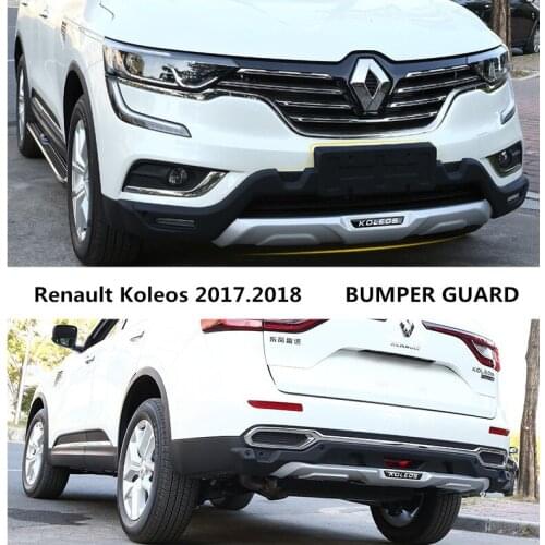 For Renault Koleos 2017.2018 BUMPER GUARD Car BUMPER Plate High Quality ABS Front+Rear Auto Accessories