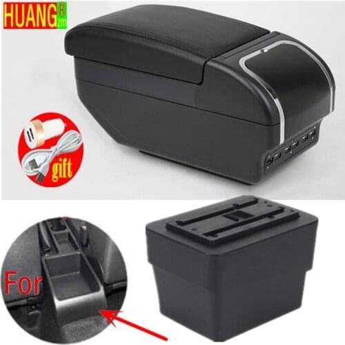For Skoda Octavia Armrest box For Skoda Octavia Mk3 A7 2014 2015 2016 2017 Retrofit parts Storage box auto accessories USB