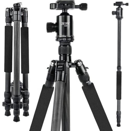 Travel Carbon Fiber Tripod Monopod Stand JEIFN Q668C