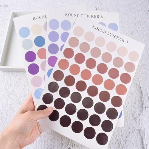 Kawaii Cute Stickers Aesthetic Time And Shadow Series DIY Diary Scrapbooking Techo Stationery Planner Self-Stickers Sticky