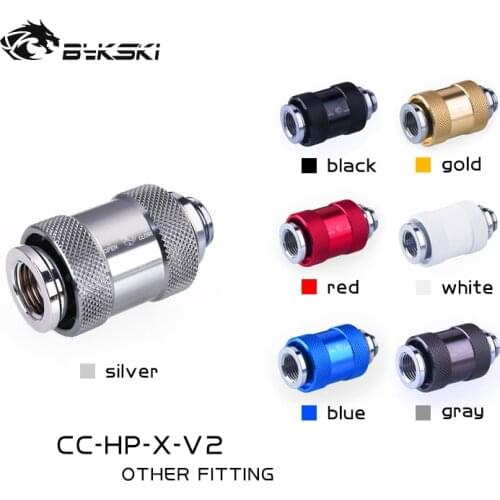 Bykski PC water cooling water valve Male and female tooth Elongation to shorten switch drain valve CC-HP-X-V2