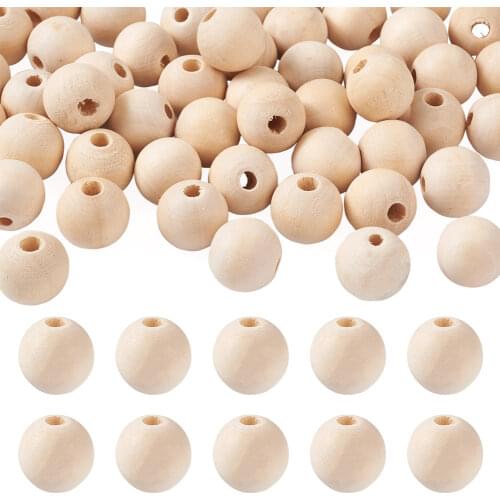 8mm 10mm 12mm 14mm 16mm 20mm 25mm Round Wood Spacer Beads for Jewelry Making