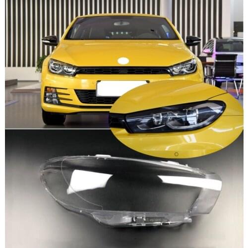 Lofty Richy For VW Scirocco headlights 09-15 Lamp Cover Headlamp Shell Lampshade Transparent Lampshade Headlight Auto Cover Lens