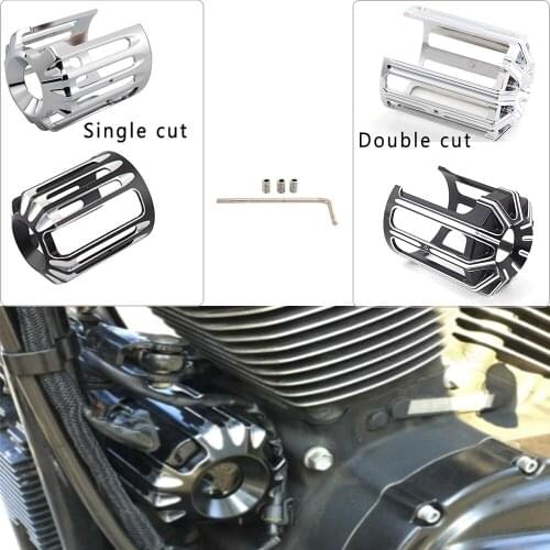 Motorcycle Oil Filter Cover Machine Oil Grid For Harley Sportster 883 1200 XL Iron Touring Road King Softail Low Rider Dyna CNC