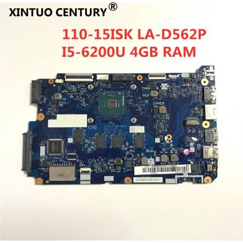 110-15ISK Laptop Motherboard BIWP4/P5 LA-D562P motherboard for Lenovo Ideapad With CPU I5-6200U 4GB 100% test OK Free shipping