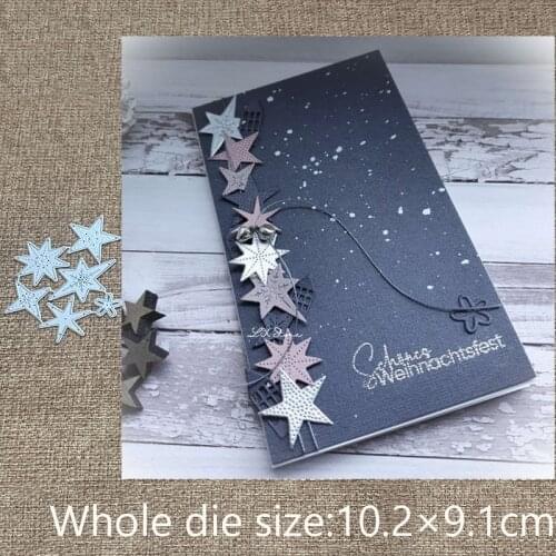 XLDesign Craft Metal stencil mold Cutting Dies stars set decoration scrapbook die cuts Album Paper Card Craft Embossing