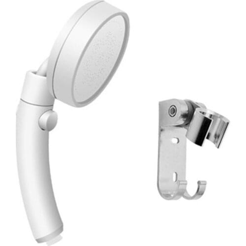 Rain pressurized shower head with switch universal showerhead bathroom water heater shower hand sprinkler wall-mounted set