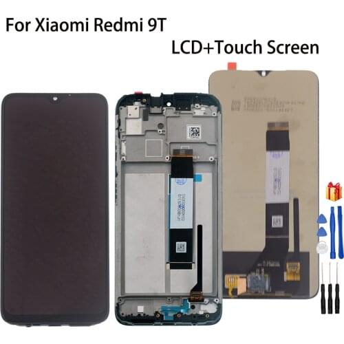 Original For Xiaomi Redmi 9T LCD Touch Screen Panel Digitizer Assembly For Redmi 9T LCD J19S M2010J19SG LCD Screen Replacement