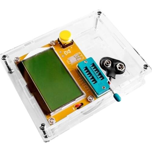Transparent Acrylic Case Shell Box For LCR-T4 ESR Transistor Tester Capacitance T3EC