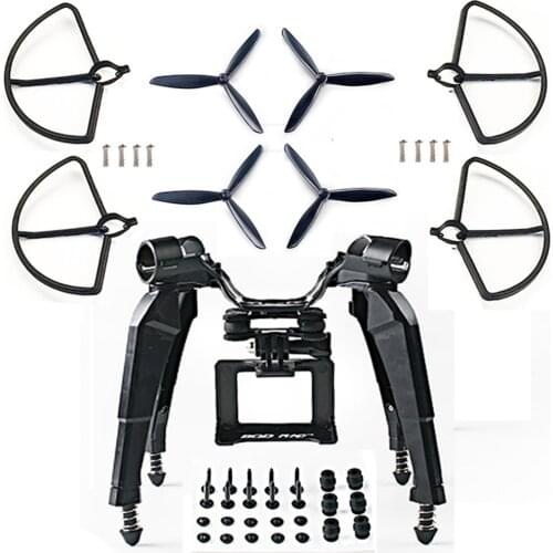 Upgraded Spring Landing Gear Skid Camera Mount Bracket Blad Props Guard for Hubsan H501S X4 FPV RC Drone Quadcopter Spare Parts