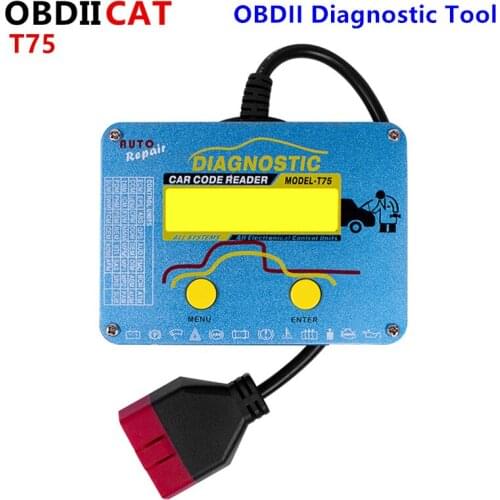 Quicklynks T75 Professional Scanner for Vo*/lv-o Code Reader for All ECU Systems with LCD Display and Metal Case Mini Carriage