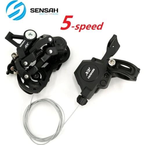 Sensah BMX Folding Bike 5 Speed Shift Lever Rear Derailleur 5-Speed Bicycle Shifter Shiting Derailleurs Part