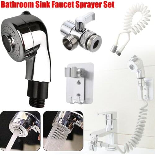 Bathroom Faucet External Shower Hand-held Telescopic Small Nozzle Set Shampoo Washing Hair Basin Faucet Shower Head Fast deliver