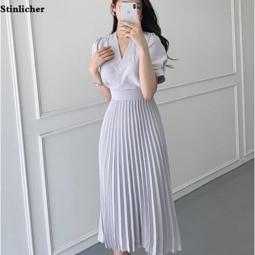 Stinlicher Office Summer Dresses