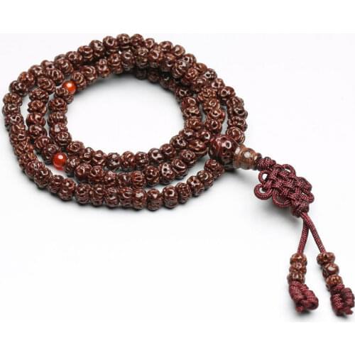Tibetan Buddhism 108 Tianyizi bodhi seeds Prayer Bead Mala Necklace