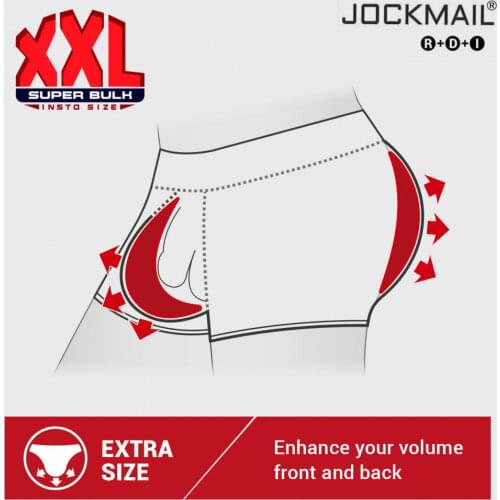 Jockmail 3D Padded Enhance Sexy Underwear Men Briefs U convex Gay Underwear Push Up butt lifter Gift Front Back Removable Pad