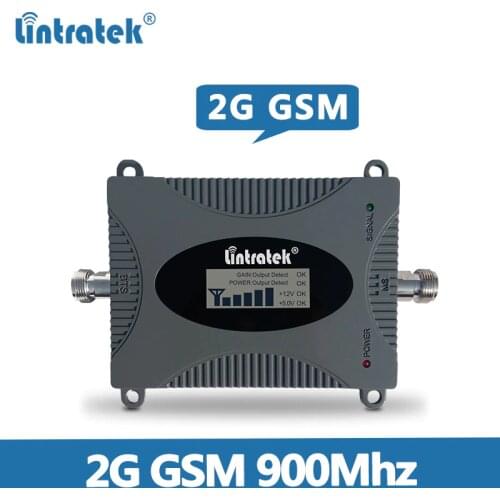 Lintratek Gain 65dB 900 GSM Mobile Signal Booster 2G GSM Signal Amplifier GSM 900MHZ Cellphone Signal Repeater with display @5.8