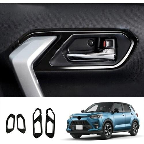 Car Door Inner Handle Decorative Cover Inner Door Bowl Trim Frame for Toyota RAIZE 2021