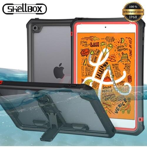 Waterproof Case For iPad Mini5 Thin Transparent IP68 Waterproof Shockproof Cover for iPad Mini 5 2019 Outdoor Diving Swimming
