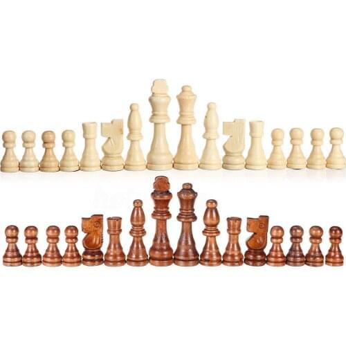 High Quality Chess Game International Chess Set 32 Chess Pieces Wooden Chessman A Great Gift For Kids Beginner