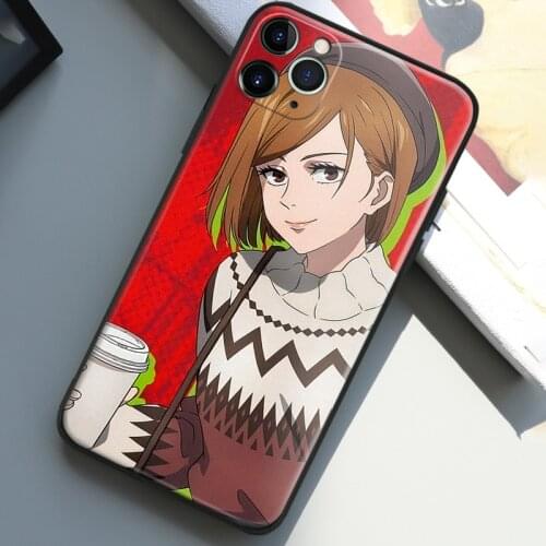 Jujutsu kaisen nobara kugisaki For IPhone Se 6 6s 7 8 Plus X XR XS 11 12 Mini Pro Max Glass TPU Silicone Phone Case Cover Shell