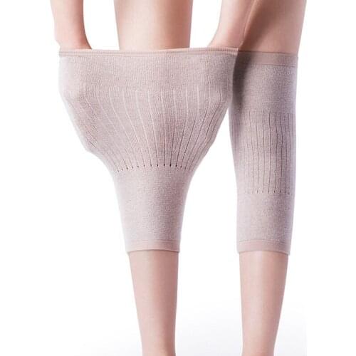 1 Pair Cashmere Warm Knee Pads Knee Support For Arthritis Joints Kneecap Protector Leg Warmers Not bloated Skin-friendly