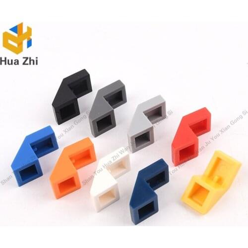 "Building Blocks Parts 28192 10PCS Slope 45 degrees 2 x 1 with 2/3 Inverted Cutout and no stud LEGOING MOCS Education"
