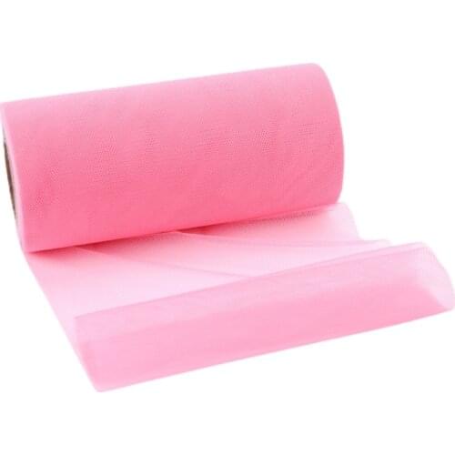 25Yards 15cm Unpatterned Tulle Roll DIY Table Skirt Colorful Tulle Roll DIY Bows Wedding Decoration Engagement Party